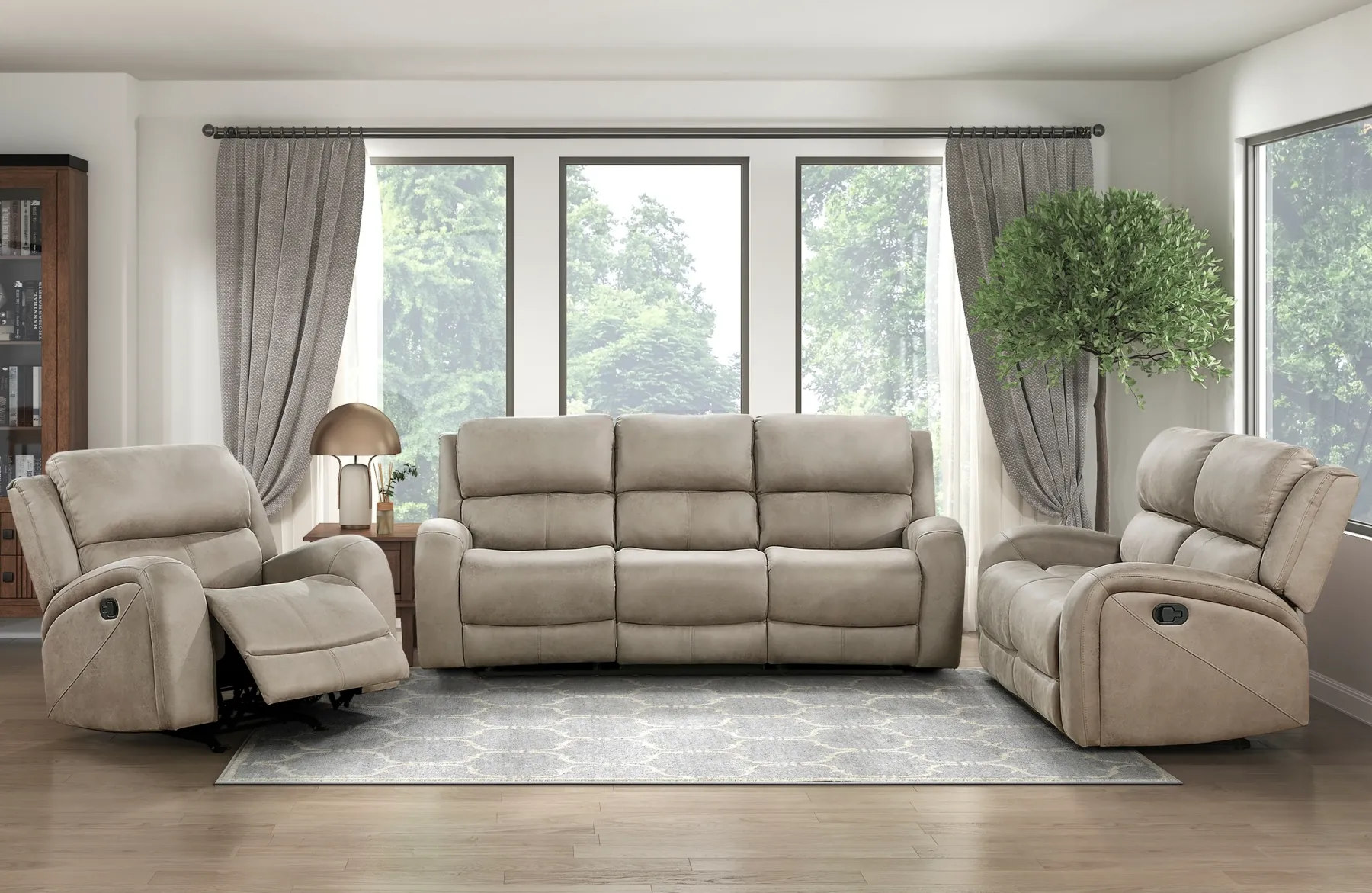 Best American Furniture Galleries Pagosa Double Reclining Sofa