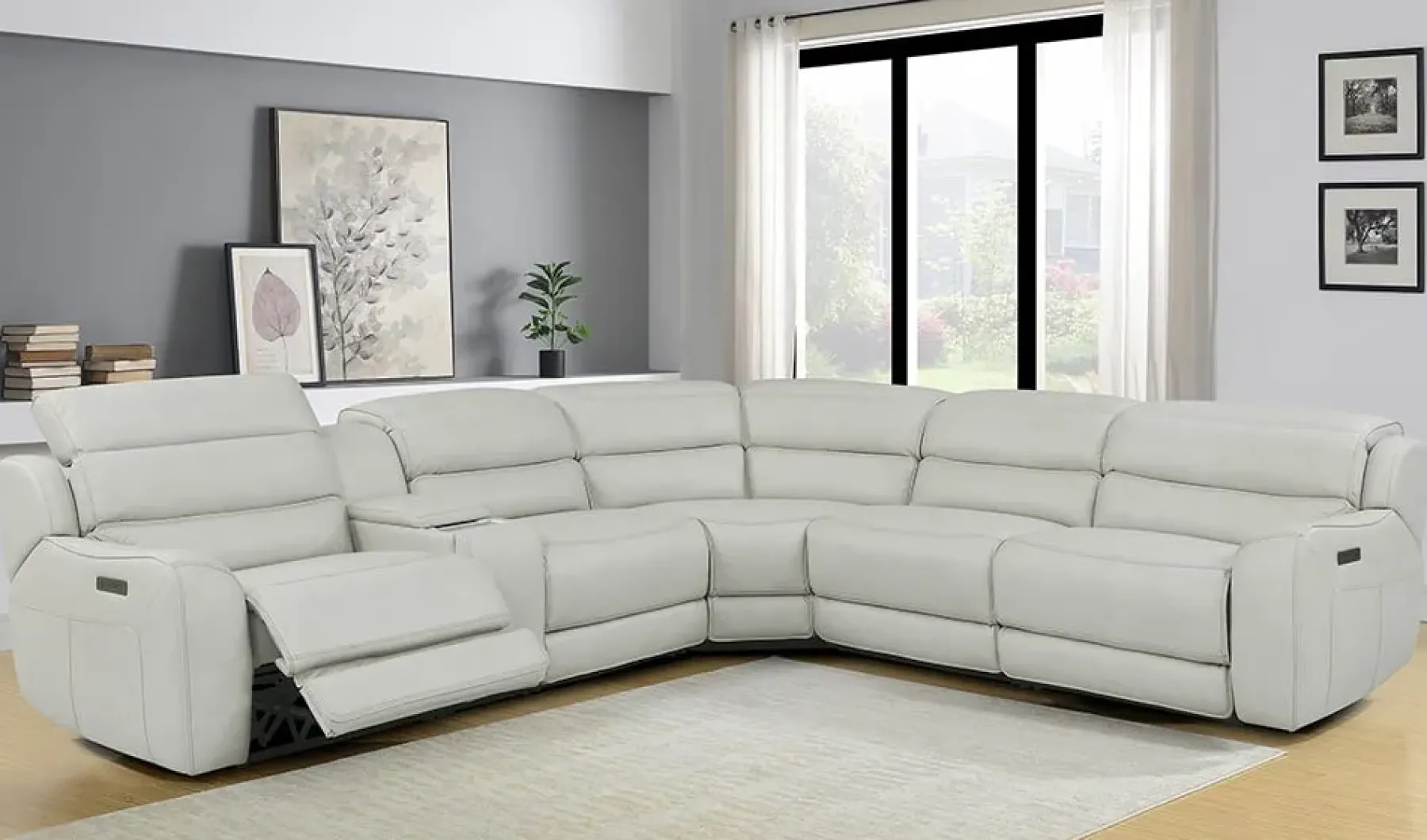 Online American Furniture Galleries 205 6-Piece Power Reclining Sectional
