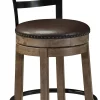 Best American Furniture Galleries Pinnadel Upholstered Swivel Barstool