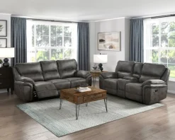 Fashion American Furniture Galleries Proctor Dual Manual Reclining Loveseat