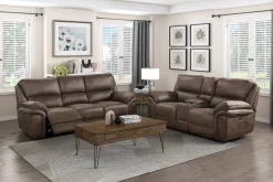 Clearance American Furniture Galleries Proctor Dual Power Reclining Loveseat