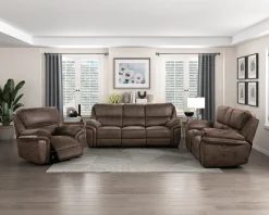 New American Furniture Galleries Proctor Dual Power Reclining Sofa