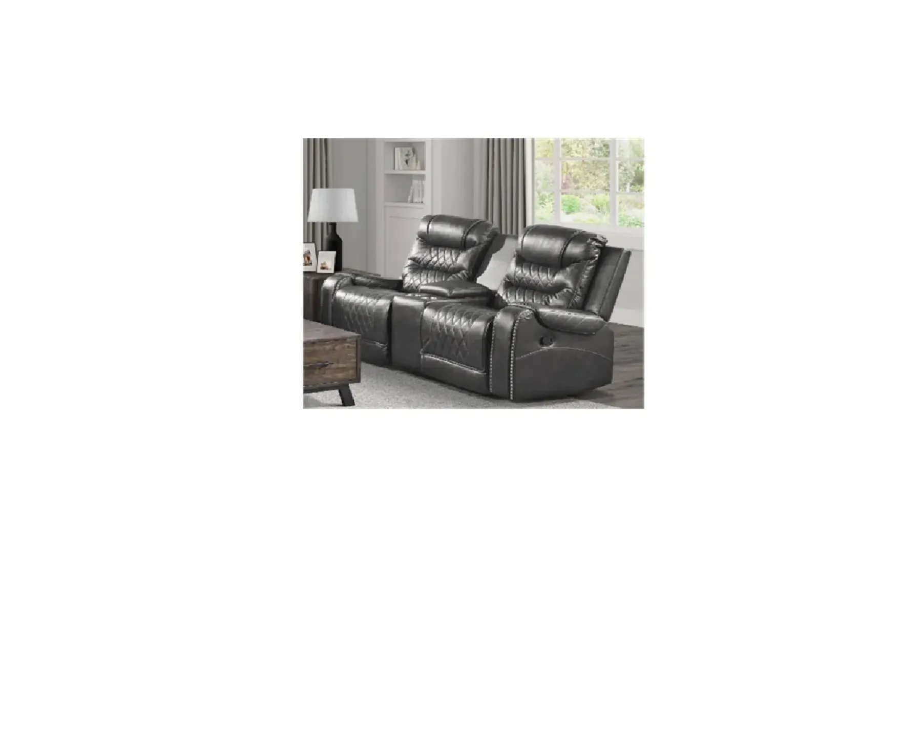 Best American Furniture Galleries Putnam Double Glider Reclining Loveseat