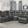 Fashion American Furniture Galleries Putnam 6-Piece  Power Reclining Sectional Sofa