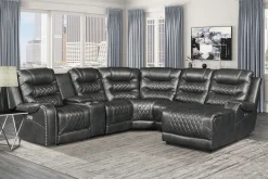 Fashion American Furniture Galleries Putnam 6-Piece Power Reclining Sectional Sofa