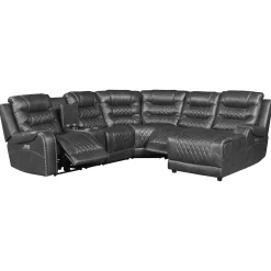 Fashion American Furniture Galleries Putnam 6-Piece  Power Reclining Sectional Sofa