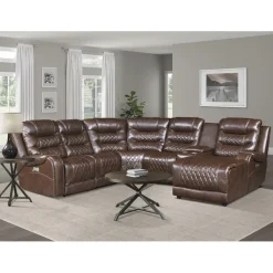 New American Furniture Galleries Putnam 6-Piece Sectional Sofa