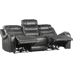 Hot American Furniture Galleries Putnam Power Double Reclining Sofa