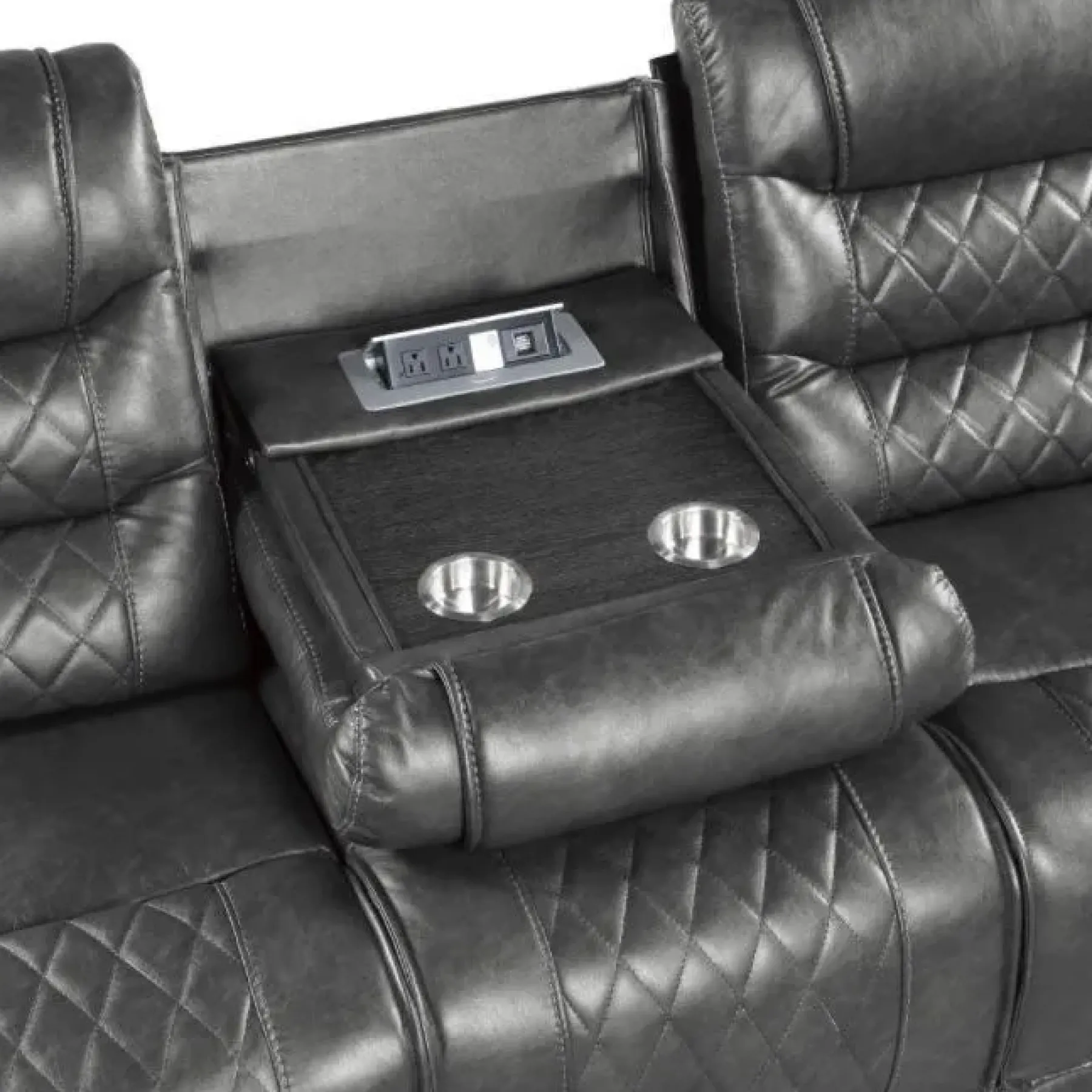 Hot American Furniture Galleries Putnam Power Double Reclining Sofa