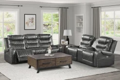 Hot American Furniture Galleries Putnam Power Double Reclining Sofa