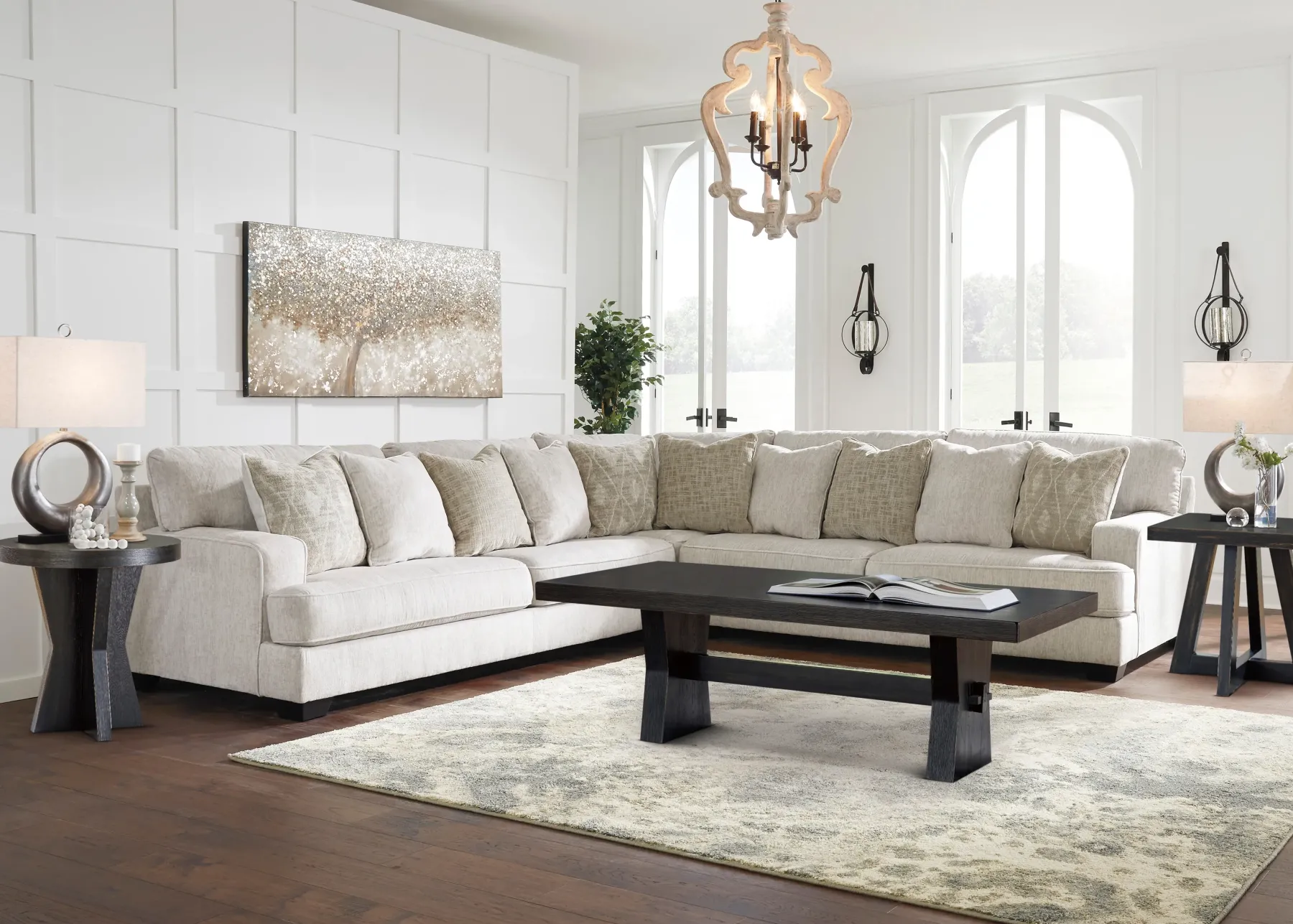 Discount American Furniture Galleries Rawcliffe 3-Piece Sectional