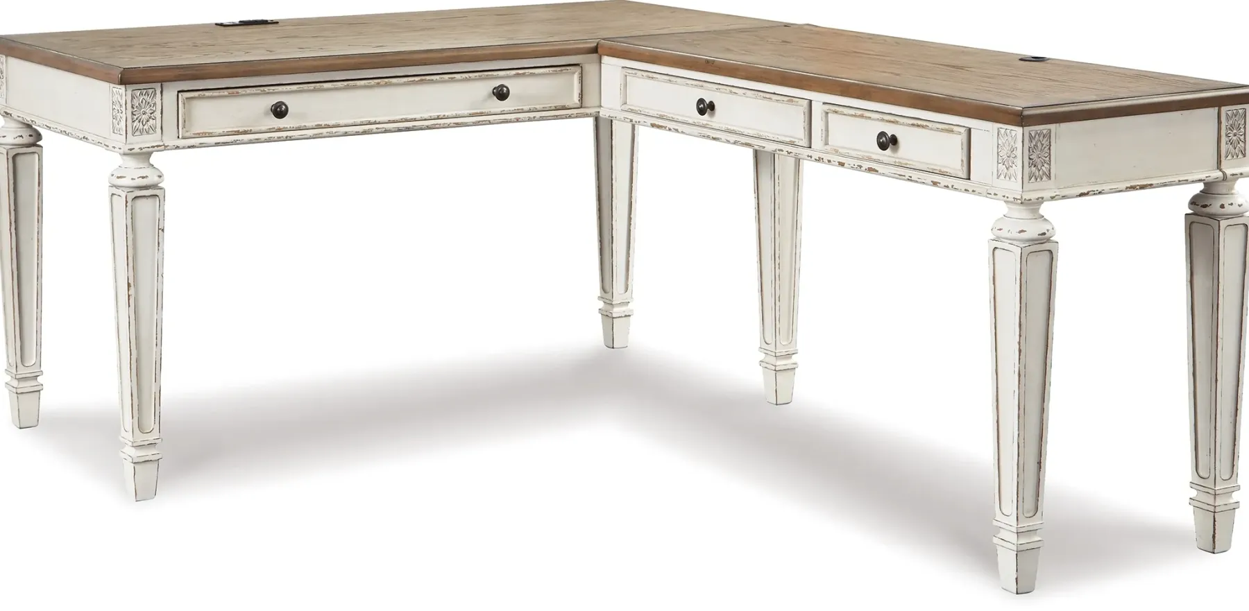 Best American Furniture Galleries Realyn 2-Piece Home Office Desk