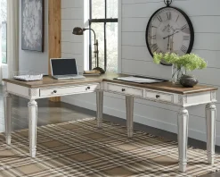Best American Furniture Galleries Realyn 2-Piece Home Office Desk