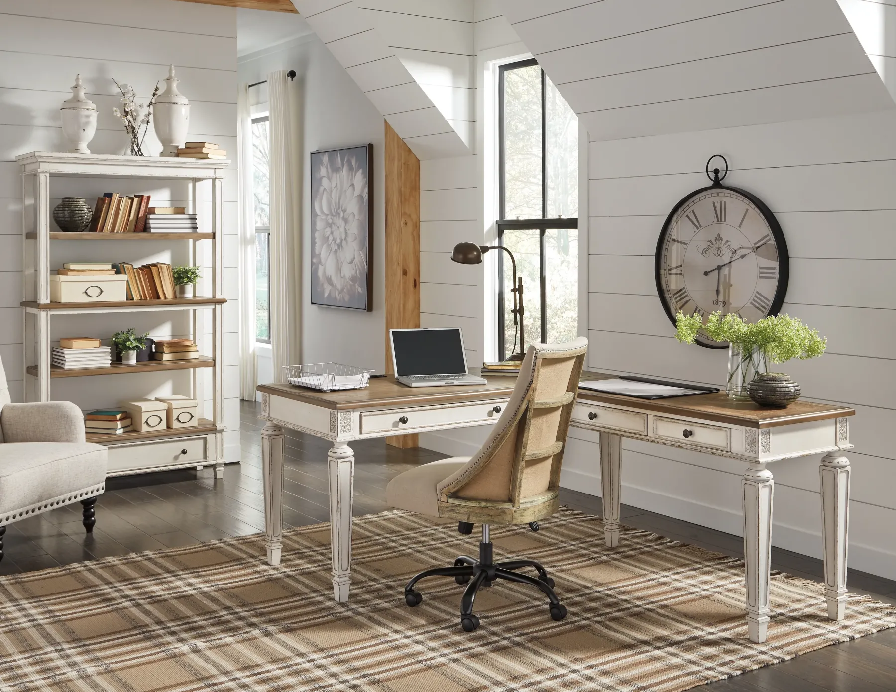 Best American Furniture Galleries Realyn 2-Piece Home Office Desk