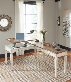Best American Furniture Galleries Realyn 2-Piece Home Office Desk
