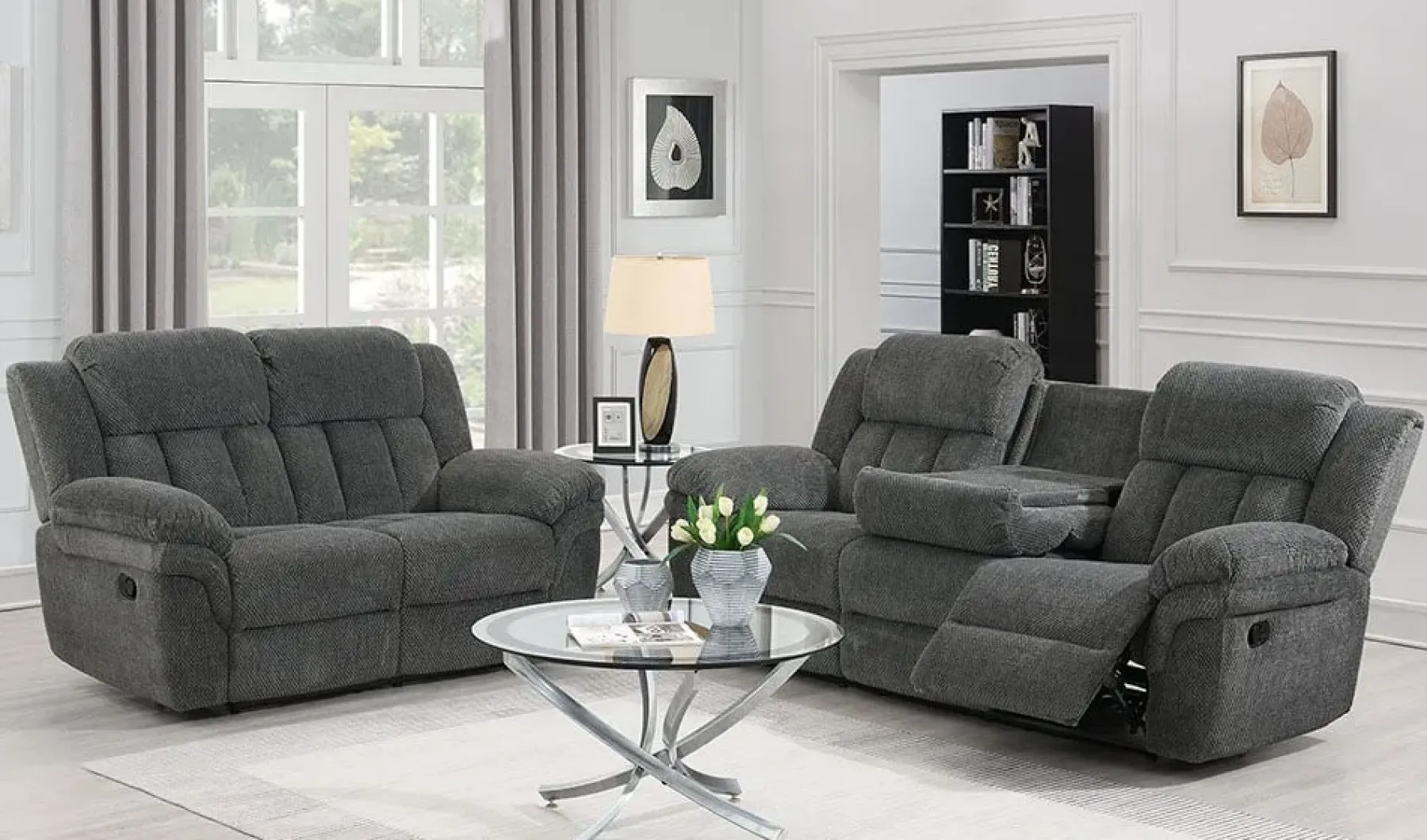 Clearance American Furniture Galleries 242 Reclining Loveseat