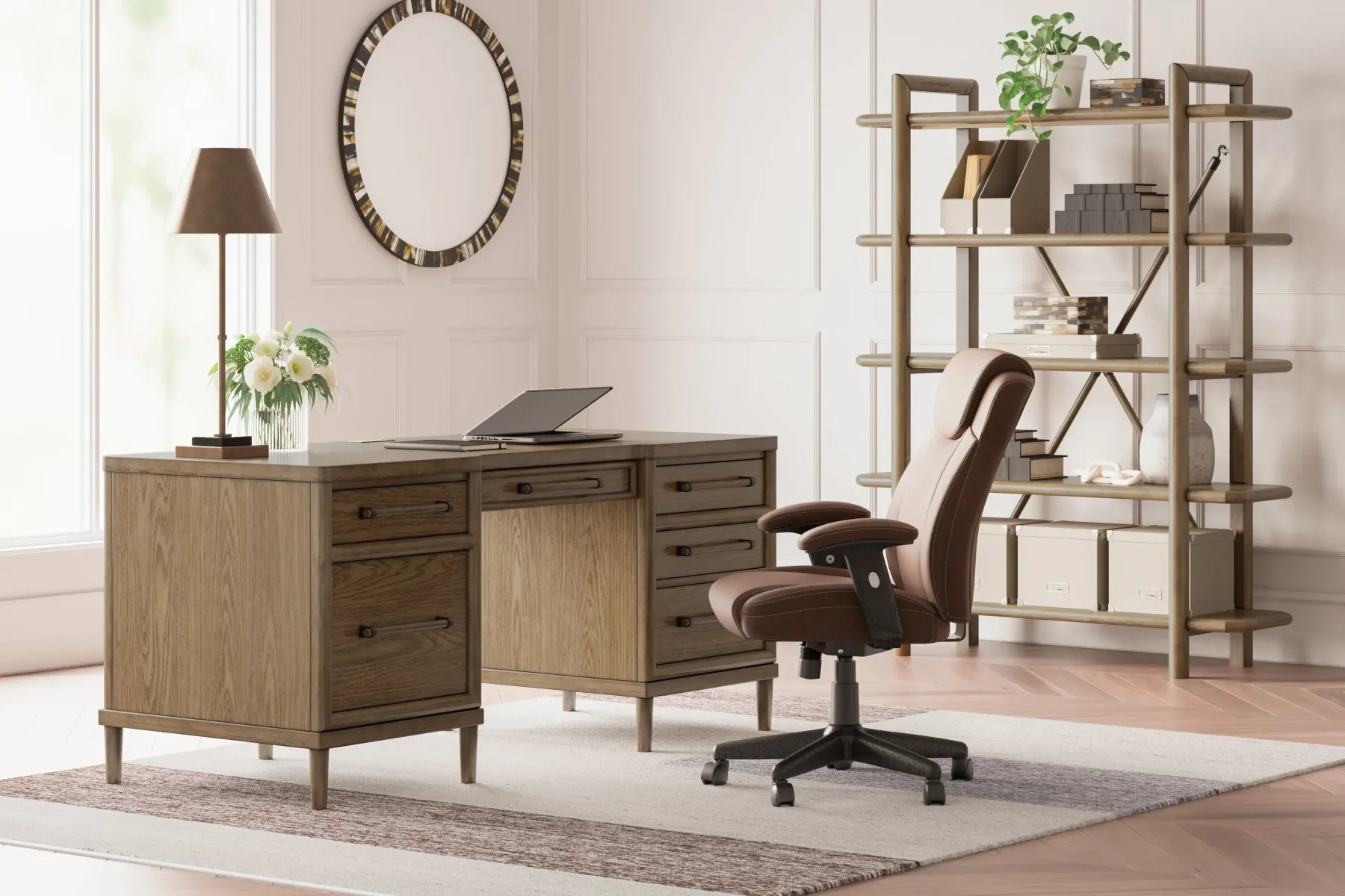 Online American Furniture Galleries Roanhowe 68" Home Office Desk