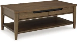 Fashion American Furniture Galleries Roanhowe Rectangular Cocktail Table