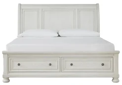 Discount American Furniture Galleries Robbinsdale Queen Sleigh Bed with Storage