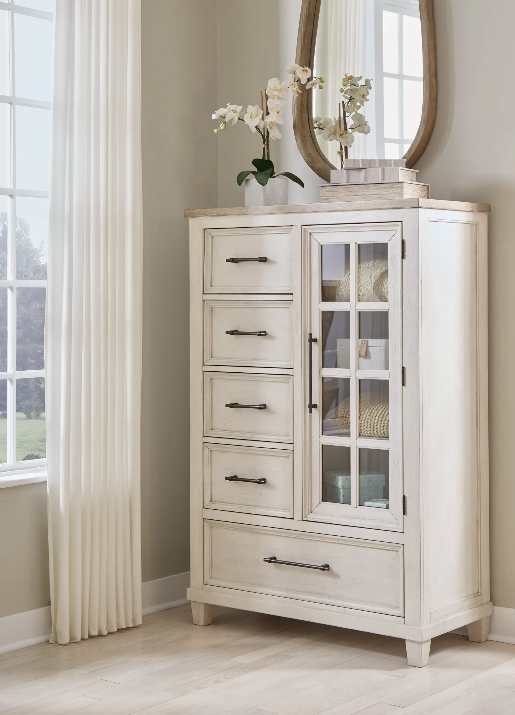 Discount American Furniture Galleries Shaybrock Door Chest