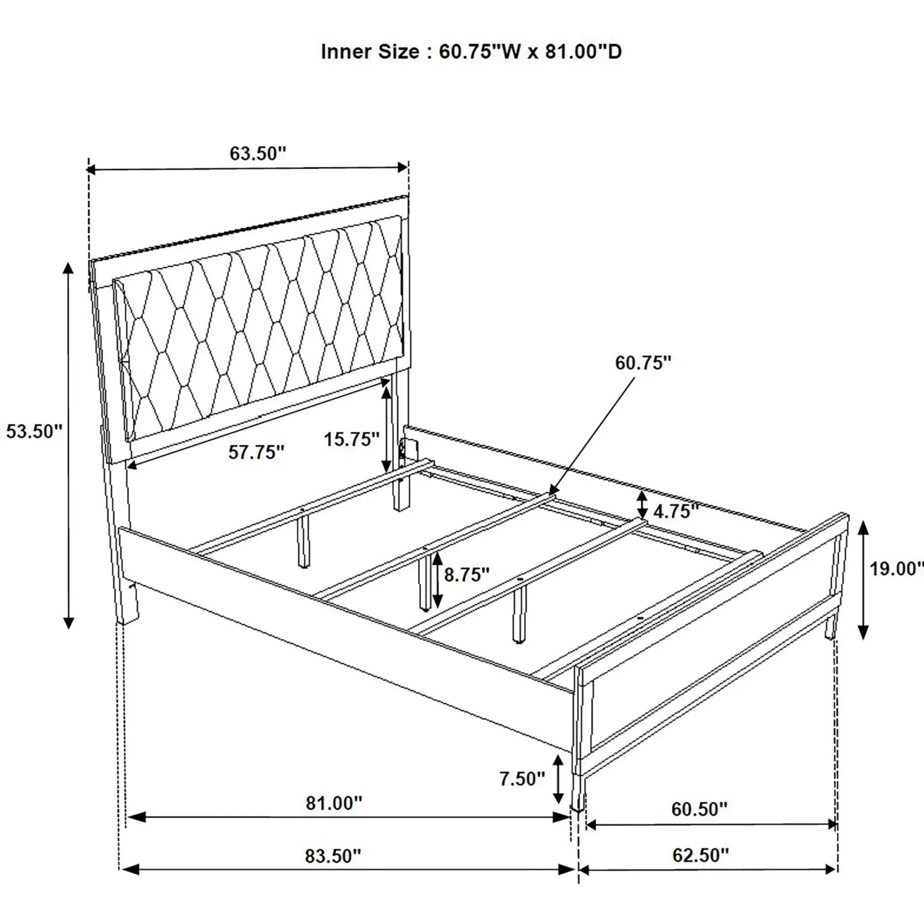 Sale American Furniture Galleries Sonora Sonora Queen Panel Bed