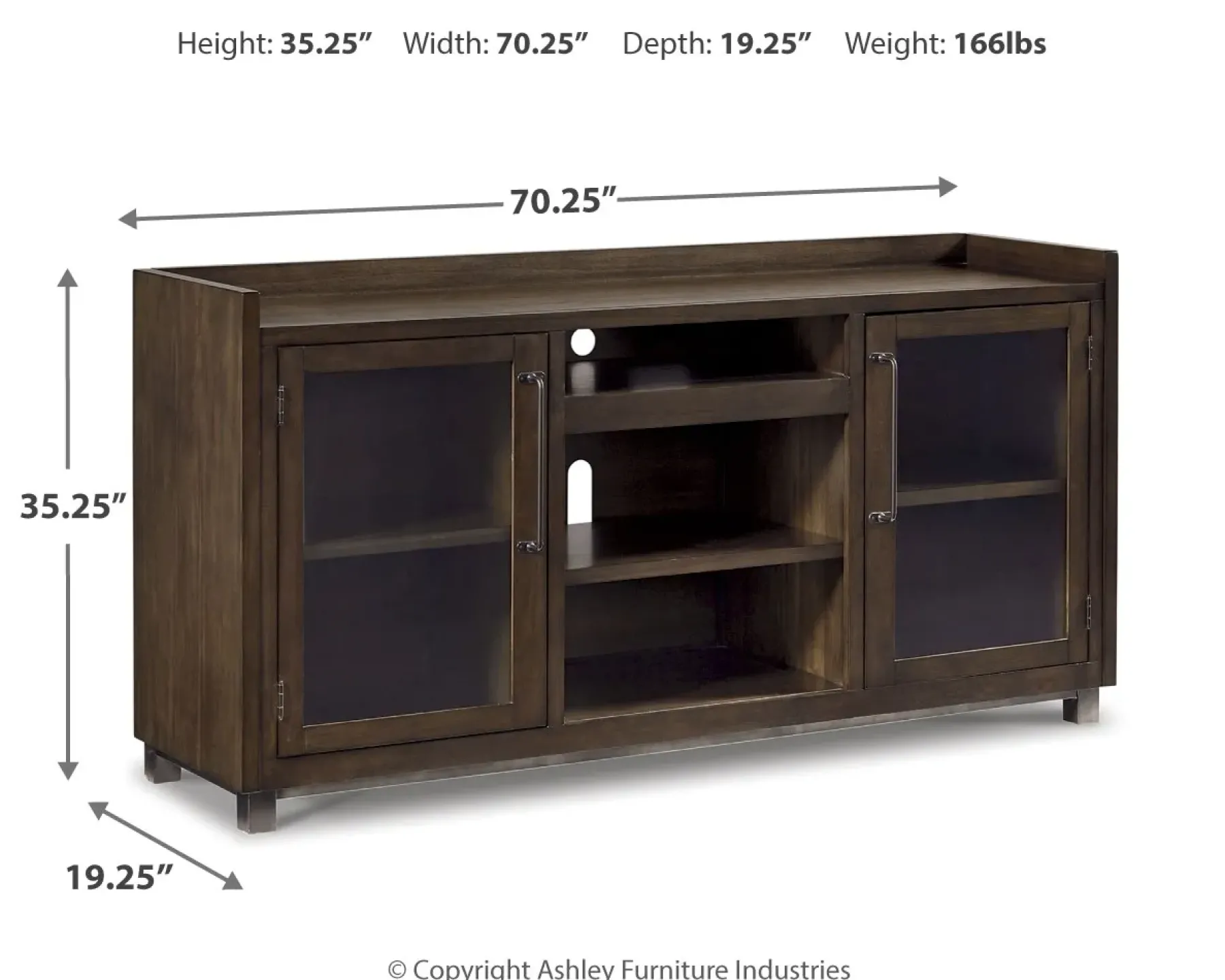 Outlet American Furniture Galleries Starmore XL TV Stand W/ Fireplace Option