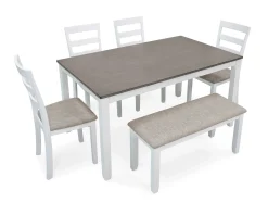 Best American Furniture Galleries Stonehollow 6-Piece Dining Set