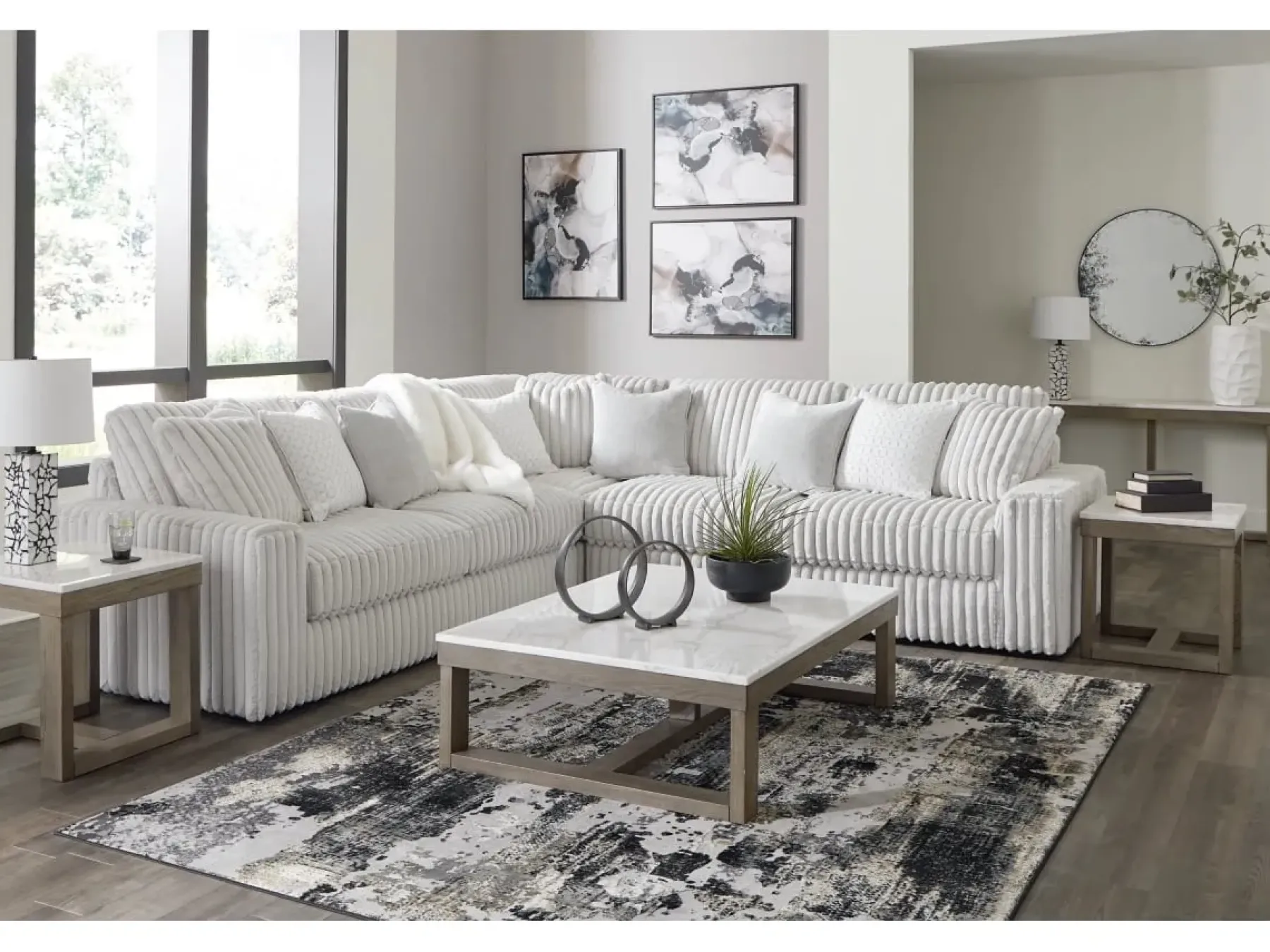 Discount American Furniture Galleries Stupendous 3-Piece Sectional