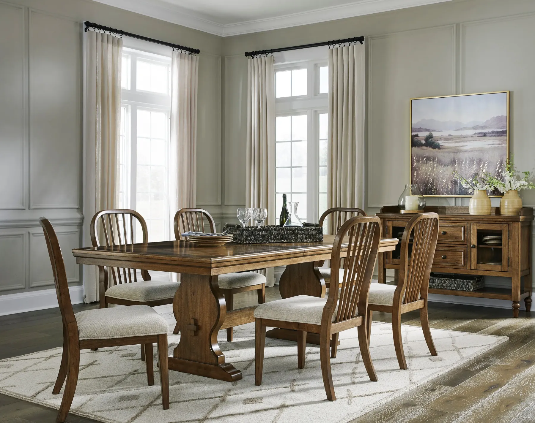 Hot American Furniture Galleries Sturlayne Extension Dining Table And 4 Side Chairs