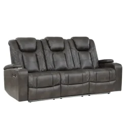 Sale American Furniture Galleries Tabor Double Power Reclining Sofa