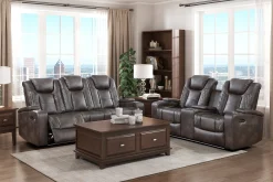 Online American Furniture Galleries Tabor Double Power Reclining Loveseat