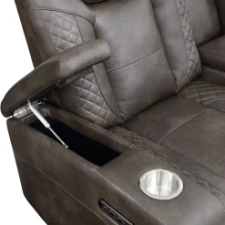 Online American Furniture Galleries Tabor Double Power Reclining Loveseat