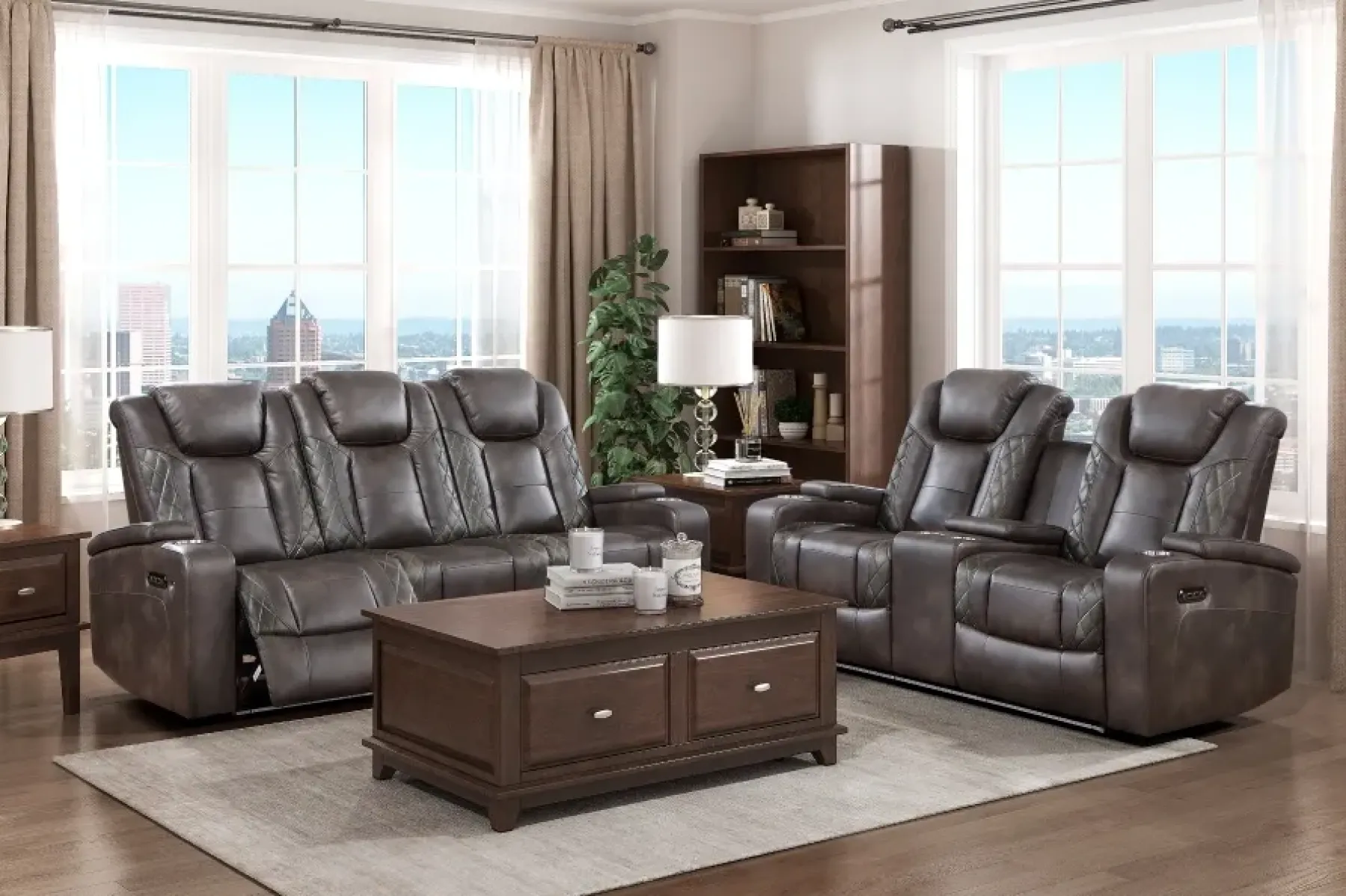 Sale American Furniture Galleries Tabor 2-Piece Power Living Room Set