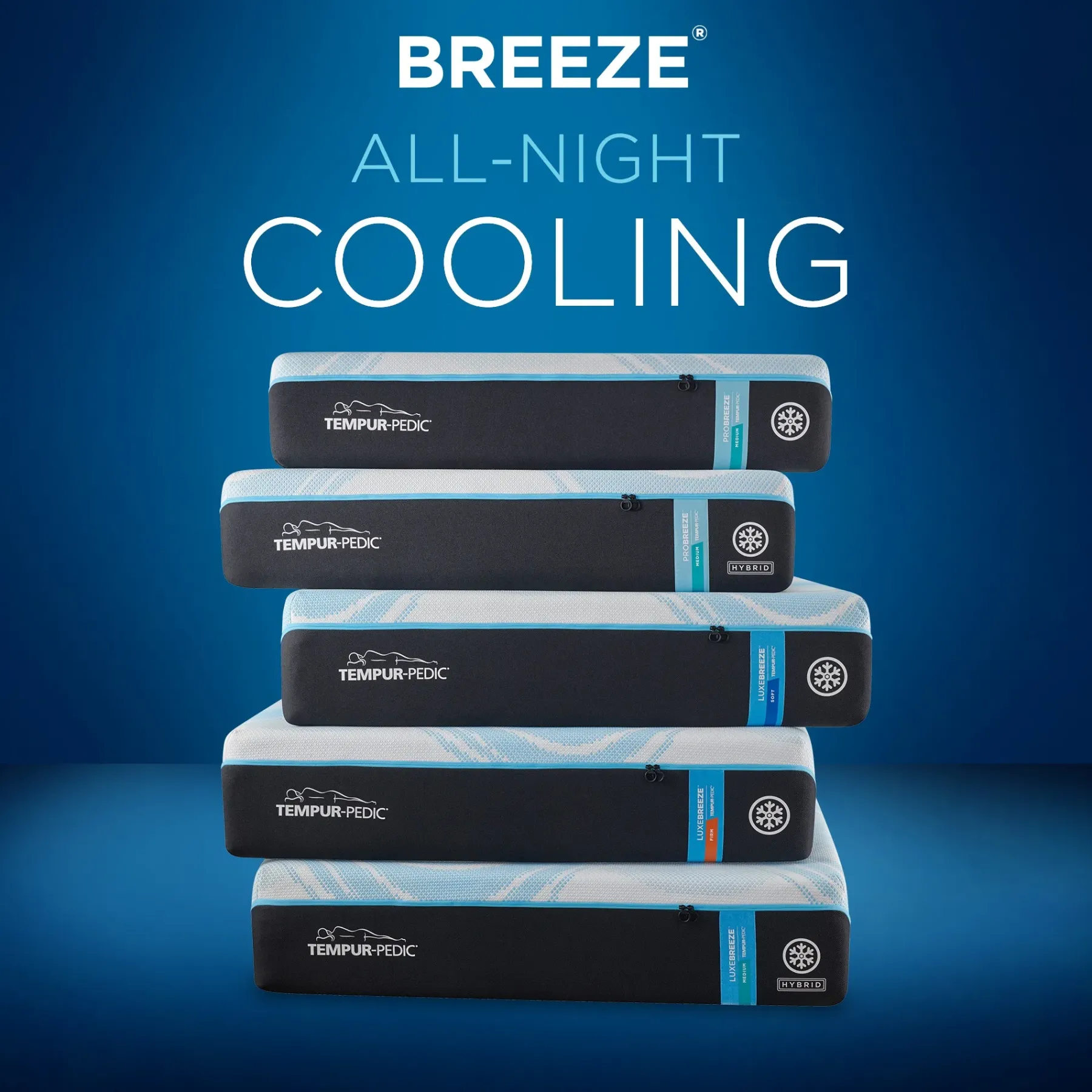 Outlet American Furniture Galleries Tempur-ProBreeze® 2.0 Medium King ProBreeze® Medium Mattress