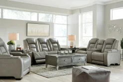 Sale American Furniture Galleries The Man-Den Power Recliner with Adjustable Headrest
