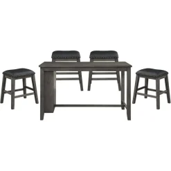 Best American Furniture Galleries Timbre 5-Piece Counter Height Dining Set