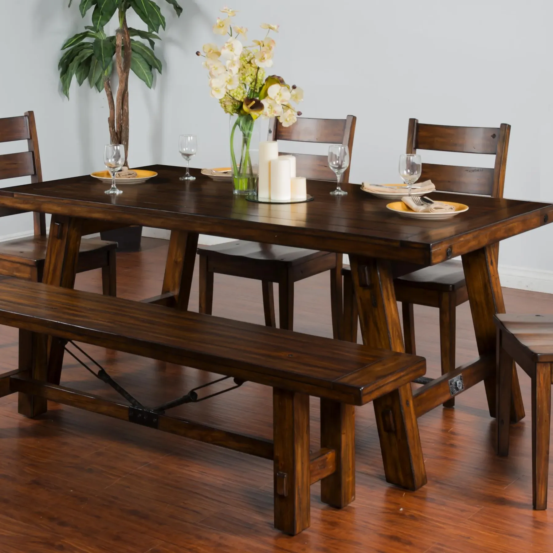 Clearance American Furniture Galleries Tuscany Extension Table w/ Turnbuckle