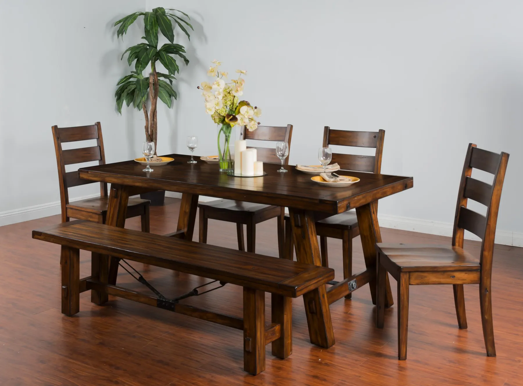 Clearance American Furniture Galleries Tuscany Extension Table w/ Turnbuckle