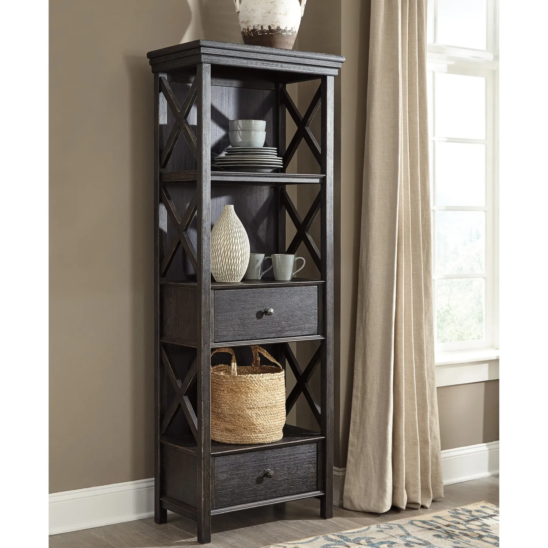 Fashion American Furniture Galleries Tyler Creek Display Cabinet