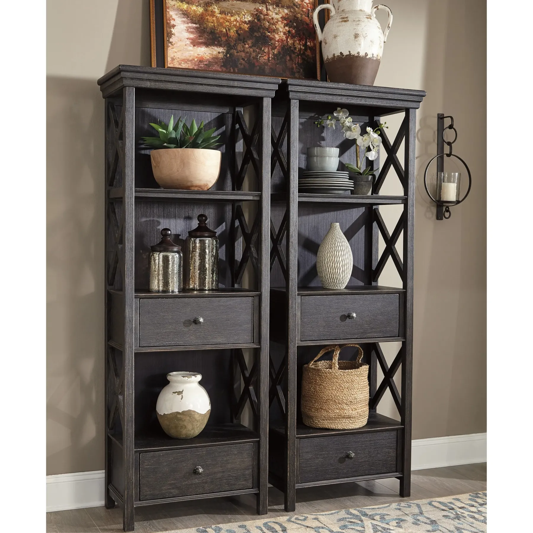 Fashion American Furniture Galleries Tyler Creek Display Cabinet