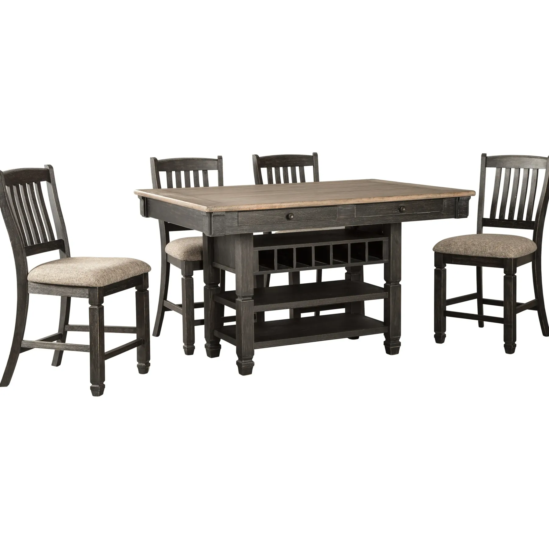 Clearance American Furniture Galleries Tyler Creek 5-Piece Counter Height Set
