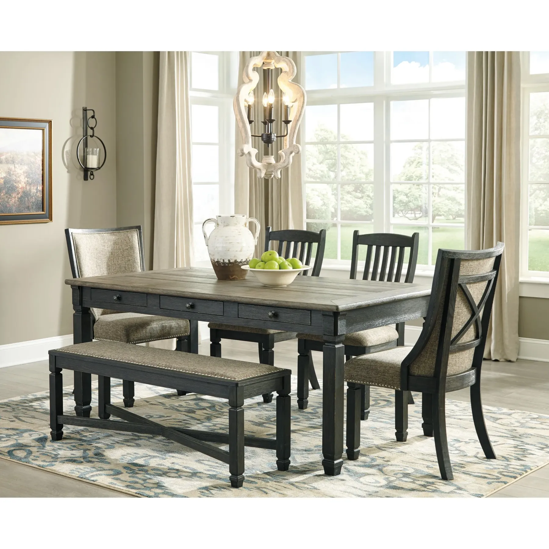 Hot American Furniture Galleries Tyler Creek Upholstered Dining Room Bench