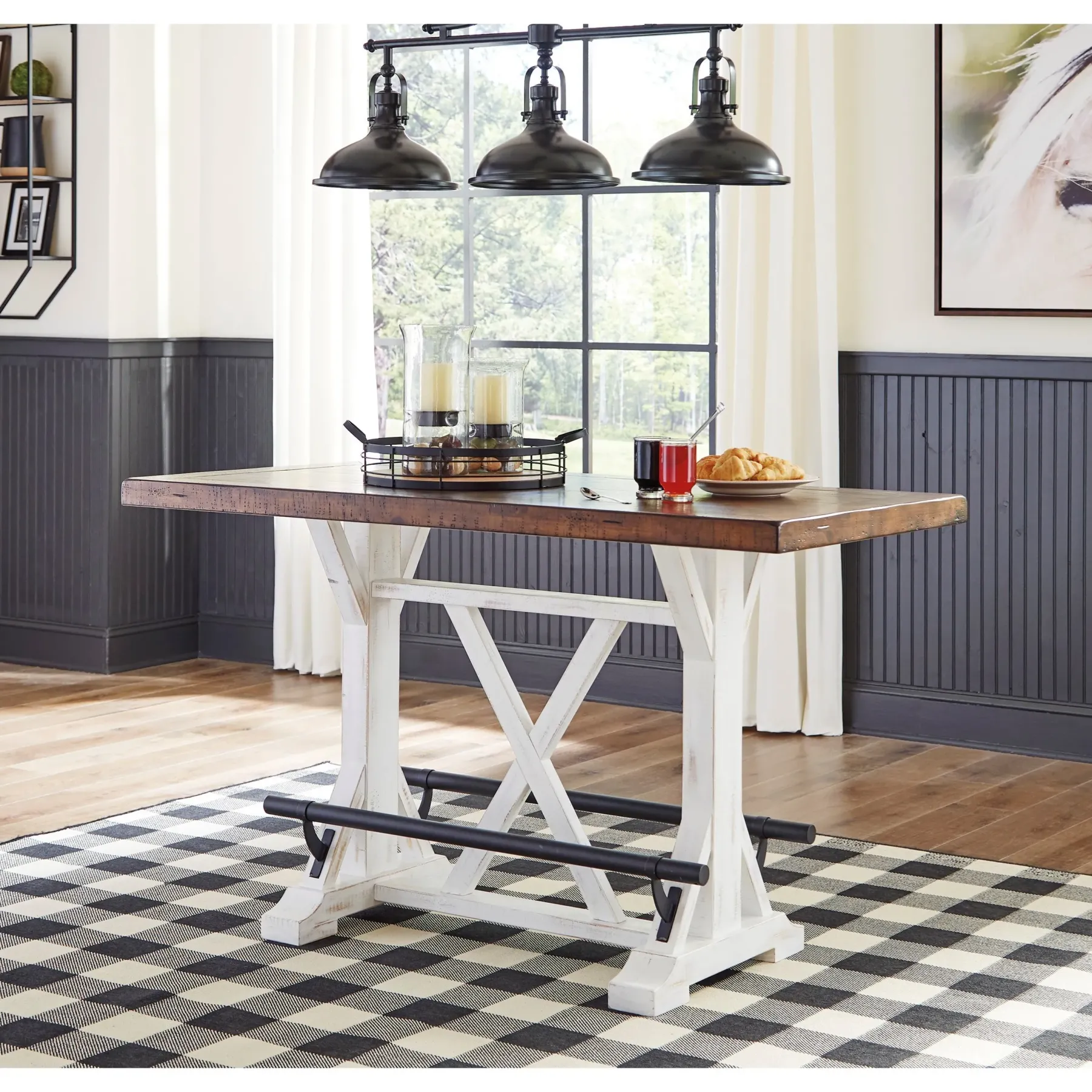 Best American Furniture Galleries Valebeck Counter Height Dining Table