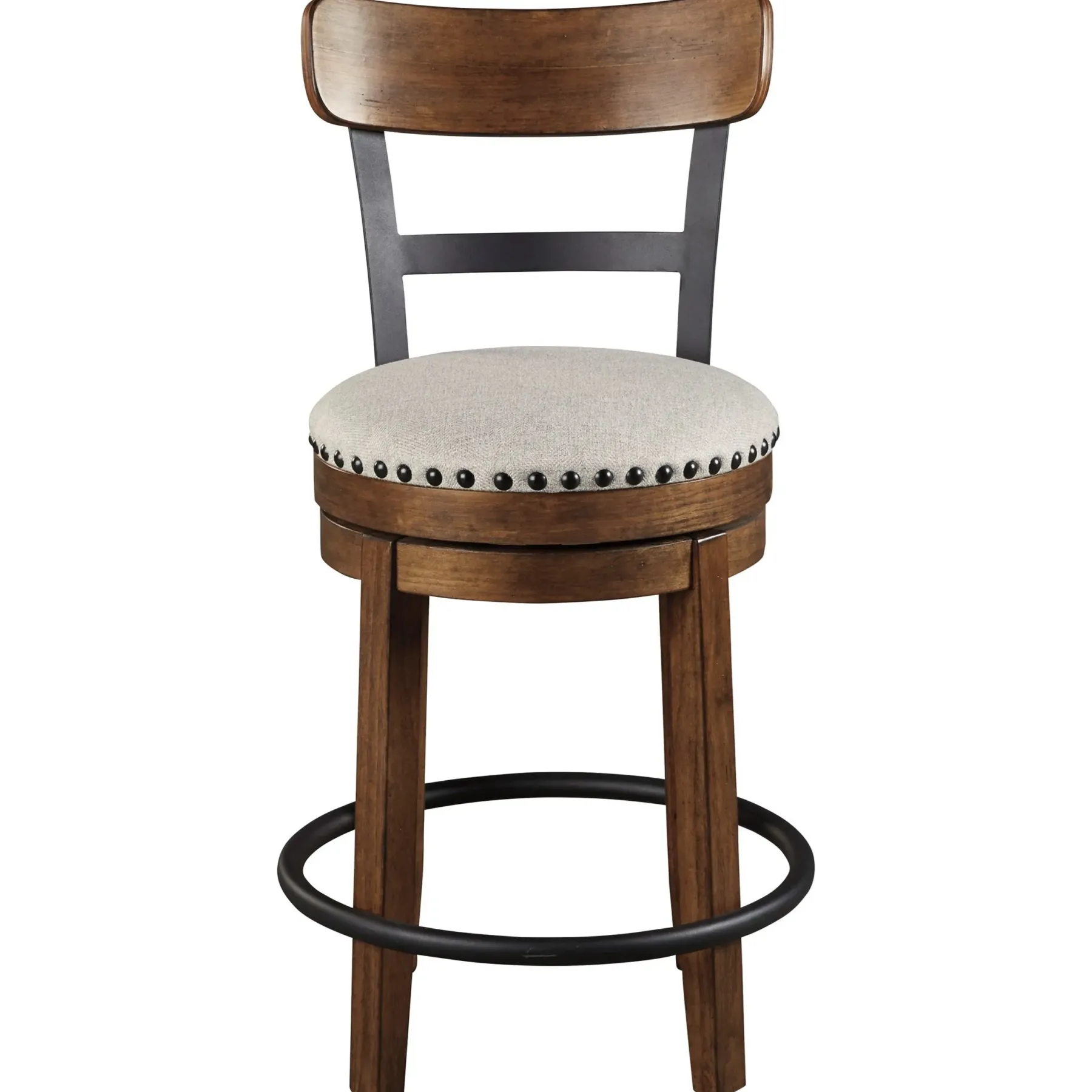 Clearance American Furniture Galleries Valebeck Counter Height Upholstered Swivel Barstool