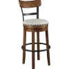 Best American Furniture Galleries Valebeck Upholstered Swivel Barstool