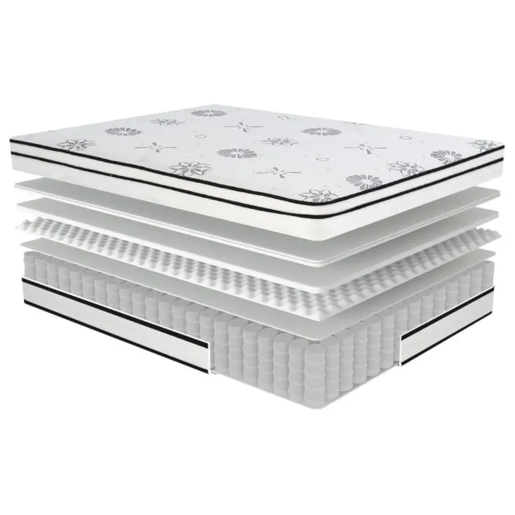New American Furniture Galleries Vela 12" Queen Hybrid Mattress