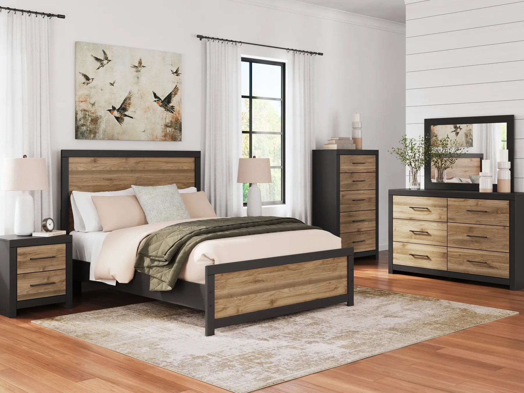 Hot American Furniture Galleries Vertani 6-Piece Queen Bedroom Set
