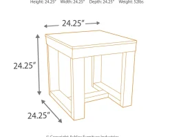 Discount American Furniture Galleries Watson Square End Table