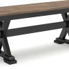 Outlet American Furniture Galleries Wildenauer Large Dining Room Bench