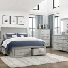 Online American Furniture Galleries Willowbrook 6-Piece Queen Storage Bedroom Set